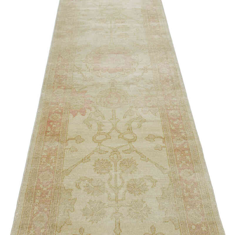 Nueva Alfombra Ushak Tejida a Mano - 76 cm x 403 cm - K0063331