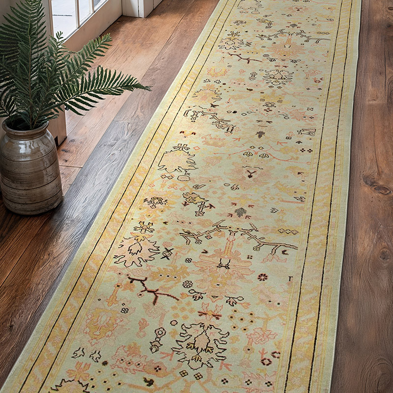 Yeni El Dokuma Uşak Halısı - 90 cm x 363 cm - K0063347