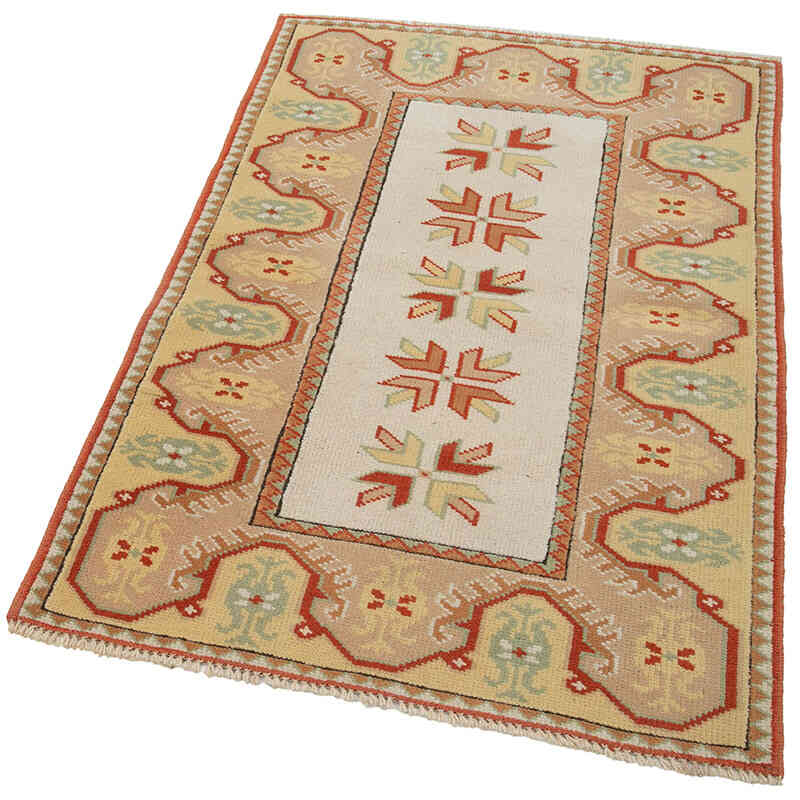 Nueva Alfombra Oushak Tejida a Mano - 84 cm x 128 cm - K0063354