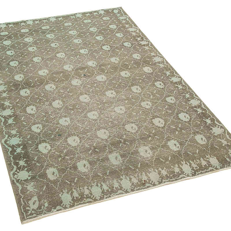 New Hand Knotted Wool Oushak Rug - 3' 9" x 5' 9" (45" x 69") - K0063356