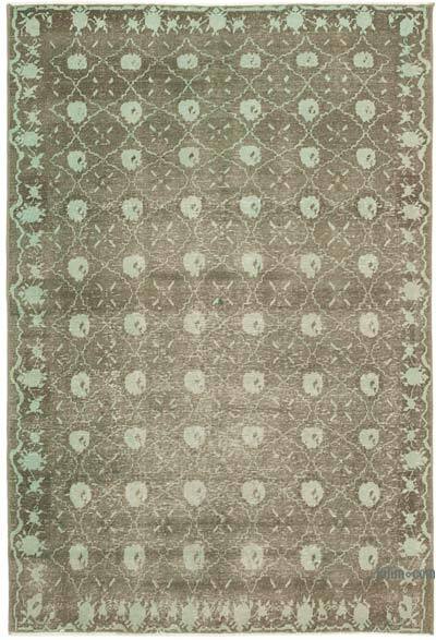 New Hand Knotted Wool Oushak Rug - 3' 9" x 5' 9" (45" x 69")