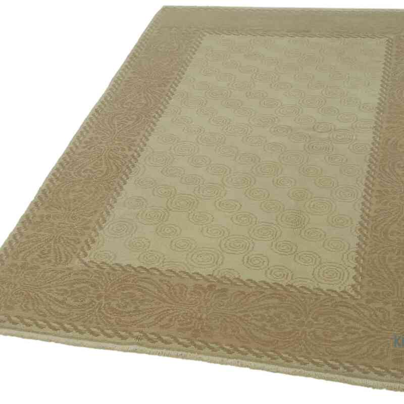 New Hand Knotted Wool Oushak Rug - 4'  x 6' 8" (48" x 80") - K0063360