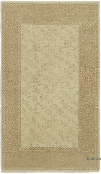 New Hand Knotted Wool Oushak Rug - 4'  x 6' 8" (48" x 80")