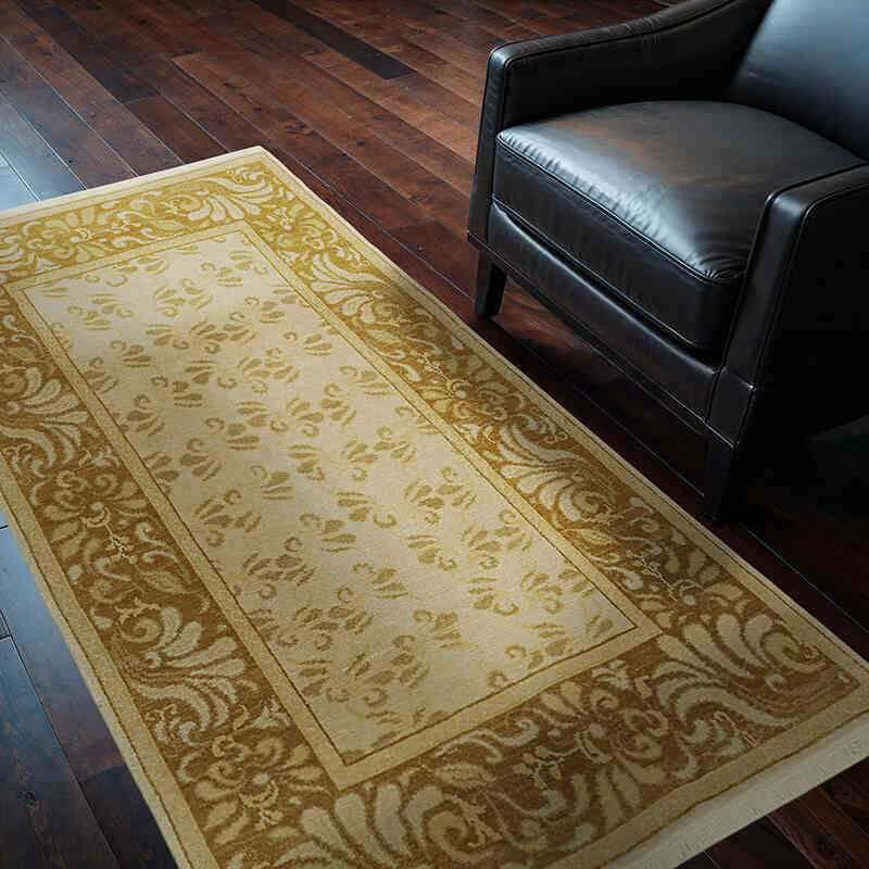 New Hand Knotted Wool Oushak Rug - 4'  x 6' 8" (48" x 80") - K0063361