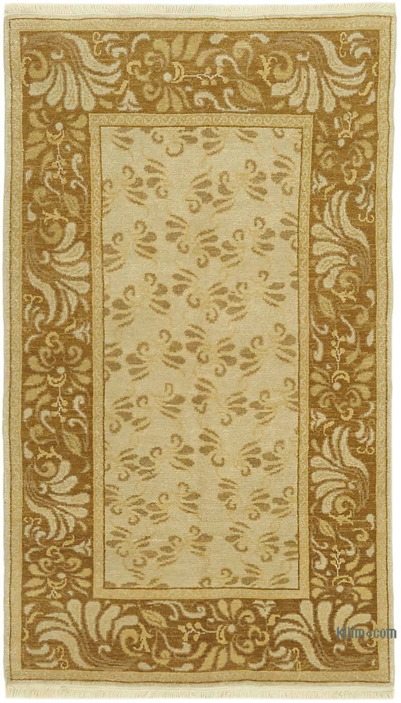 New Hand Knotted Wool Oushak Rug - 4'  x 6' 8" (48" x 80") - K0063361