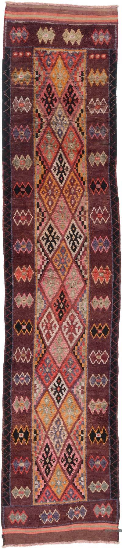 Vintage Tribal Runner Rug - 2' 11" x 13' 1" (35" x 157")