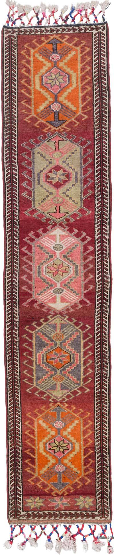 Vintage Anadolu Yolluk - 86 cm x 390 cm