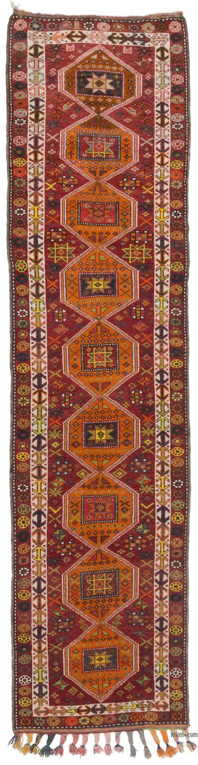 Vintage Tribal Runner Rug - 3' 1" x 12' 3" (37" x 147")