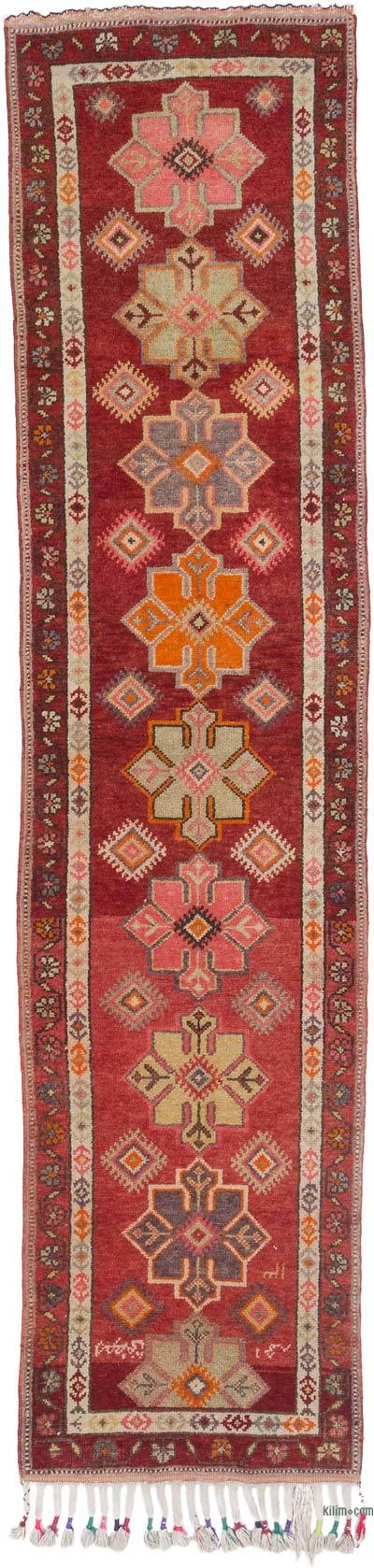 Vintage Tribal Runner Rug - 2' 9" x 11' 7" (33" x 139")