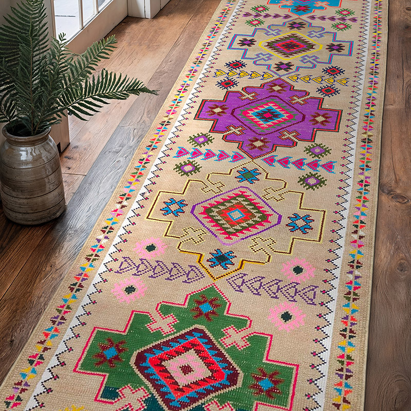 Vintage Anadolu Yolluk - 93 cm x 314 cm - K0063420
