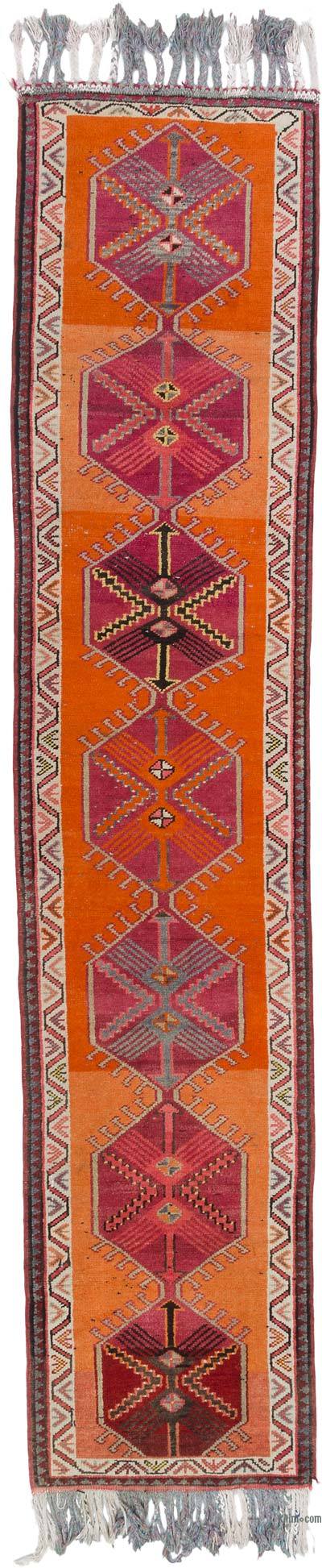Vintage Anadolu Yolluk - 87 cm x 403 cm
