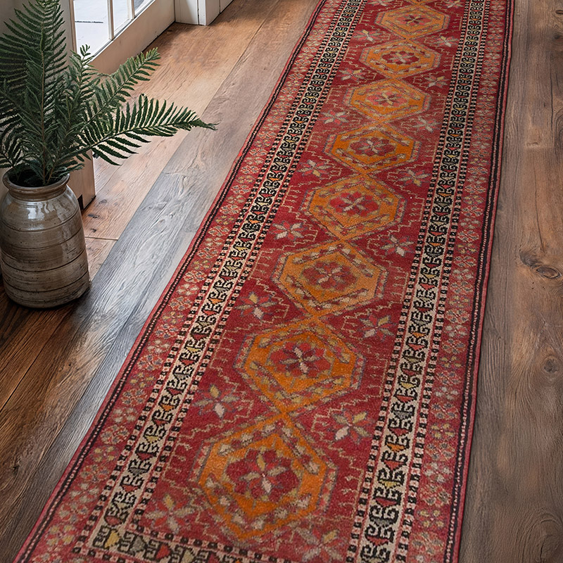 Alfombra Vintage de pasillo - 91 cm x 341 cm - K0063445