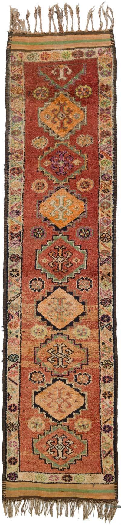 Vintage Tribal Runner Rug - 2' 11" x 12'  (35" x 144")