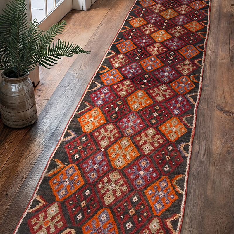 Vintage Anadolu Yolluk - 90 cm x 392 cm - K0063454