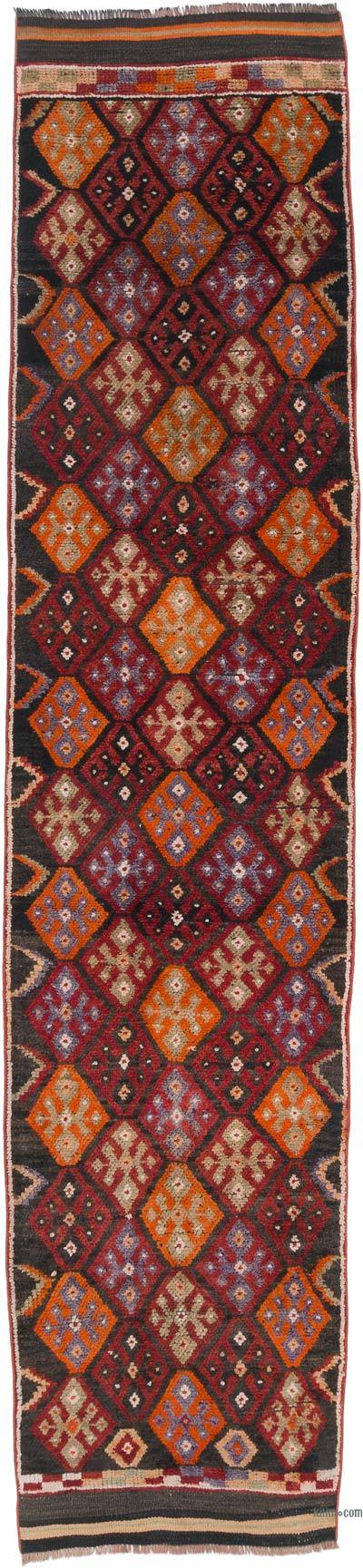 Vintage Tribal Runner Rug - 2' 11" x 12' 10" (35" x 154")