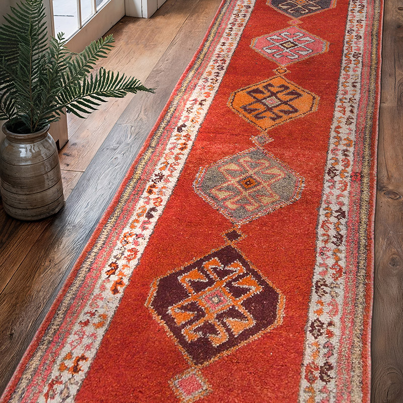 Vintage Anadolu Yolluk - 100 cm x 343 cm - K0063461