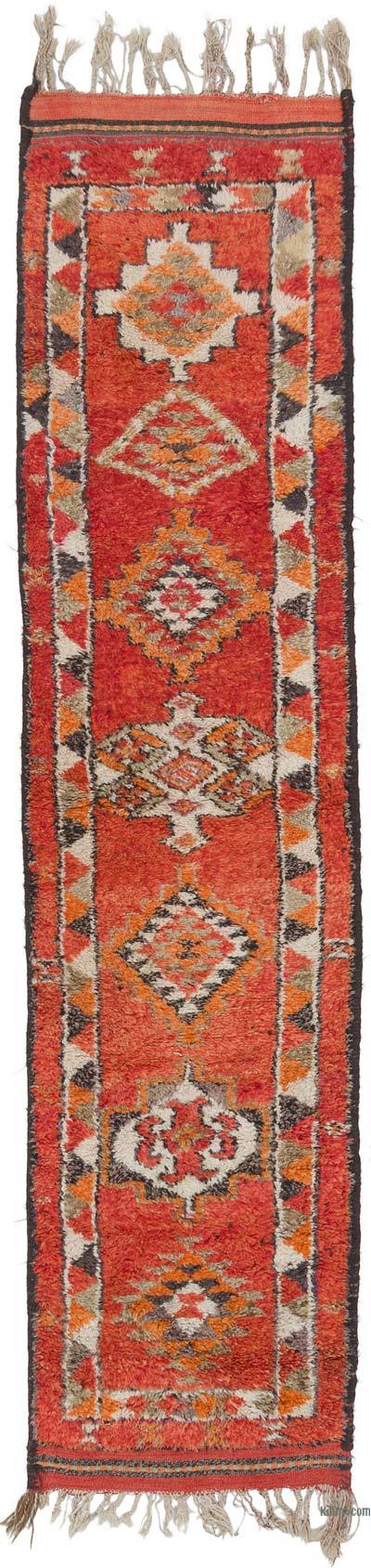 Vintage Tribal Runner Rug - 2' 11" x 12'  (35" x 144")