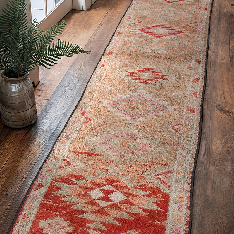 Alfombra Vintage de pasillo - 90 cm x 367 cm - K0063483