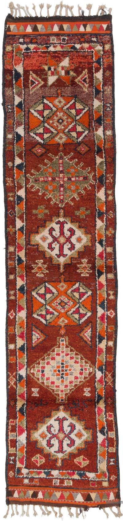 Vintage Tribal Runner Rug - 3' 2" x 12' 11" (38" x 155")