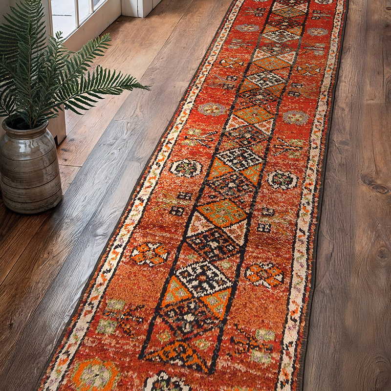 Alfombra Vintage de pasillo - 91 cm x 390 cm - K0063490