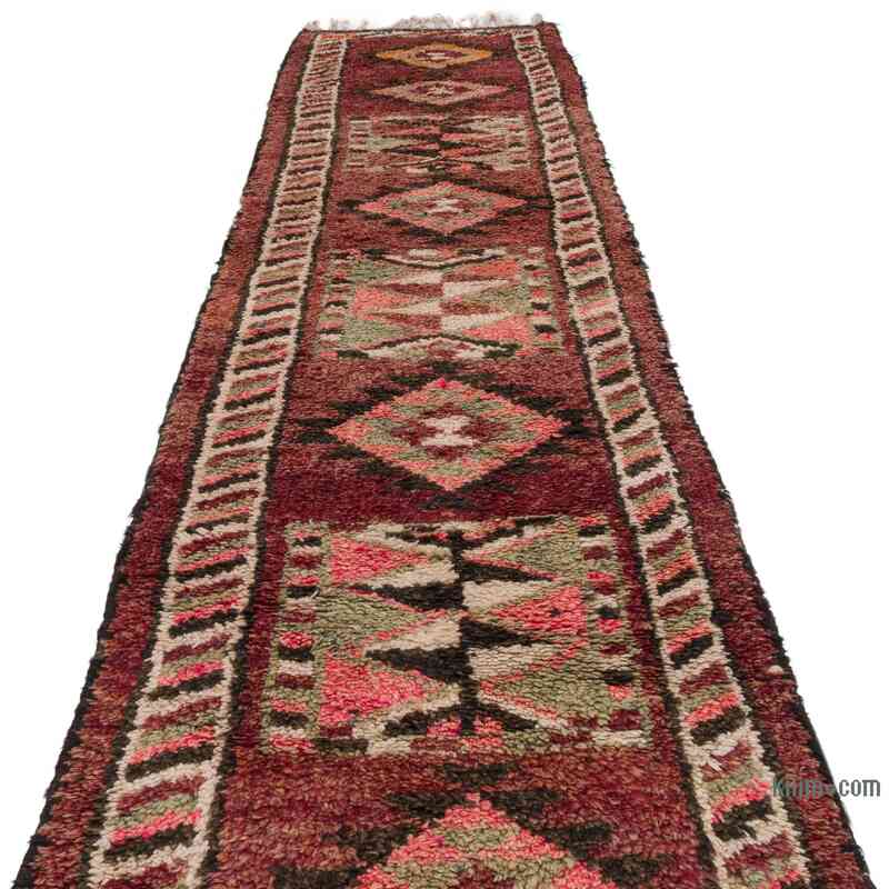 Vintage Tribal Runner Rug - 2' 9" x 12'  (33" x 144") - K0063494