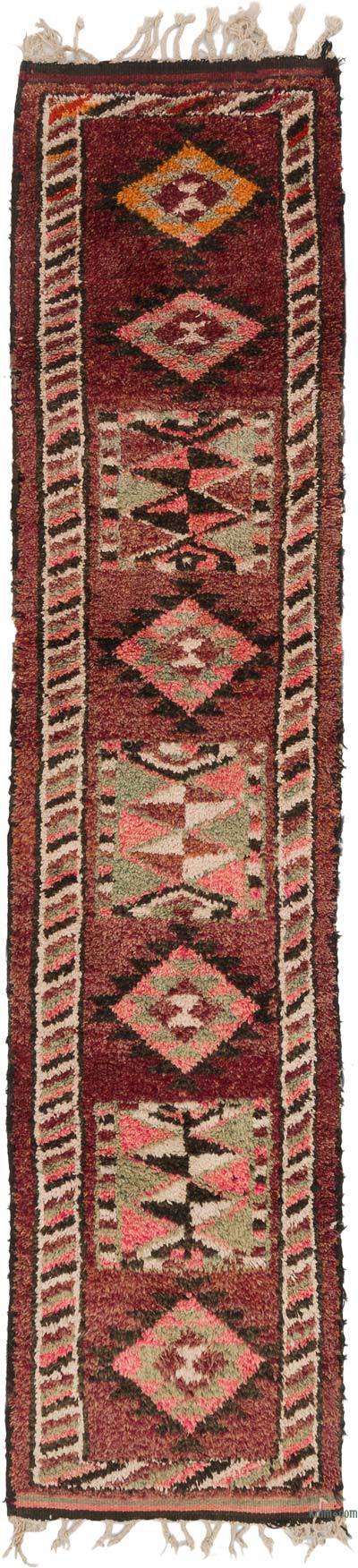 Vintage Tribal Runner Rug - 2' 9" x 12'  (33" x 144")