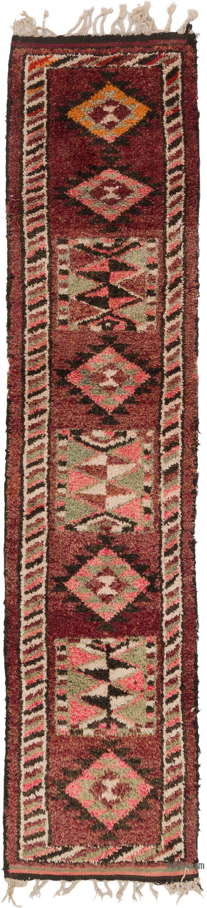 Vintage Tribal Runner Rug - 2' 9" x 12'  (33" x 144") - K0063494