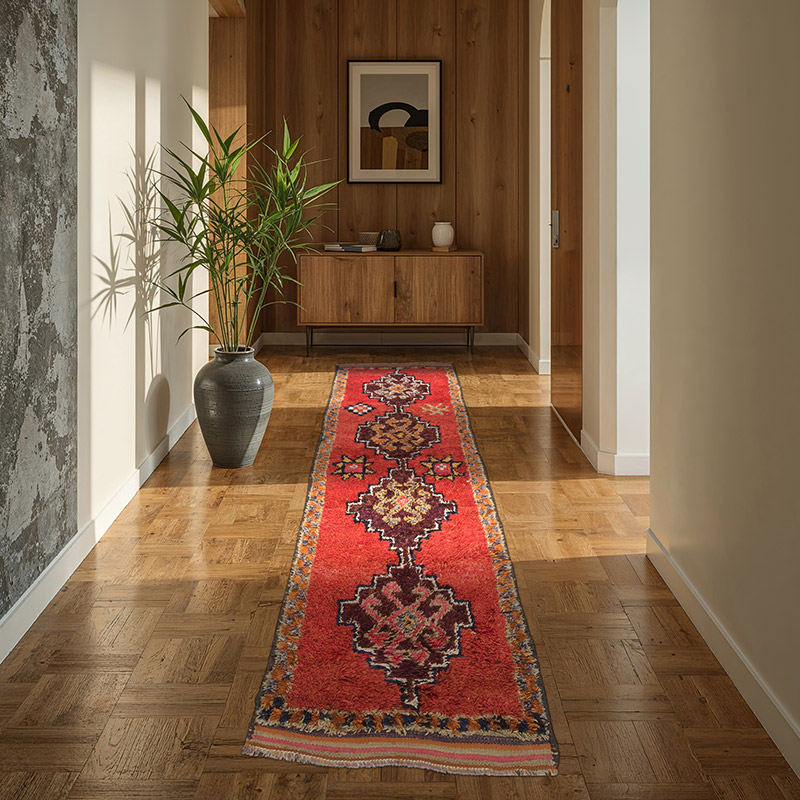 Vintage Anadolu Yolluk - 89 cm x 288 cm - K0063509