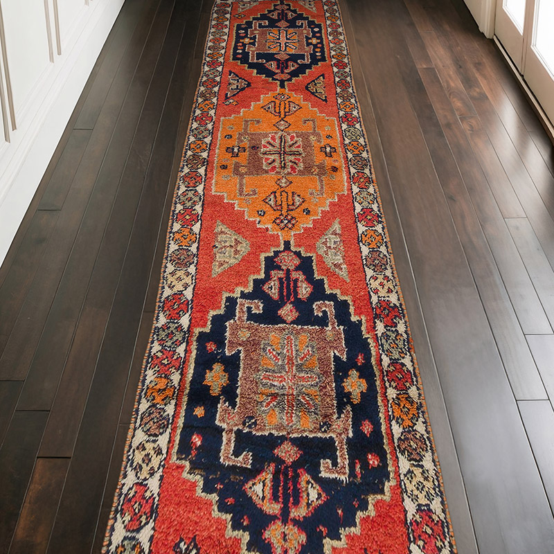 Alfombra Vintage de pasillo - 102 cm x 362 cm - K0063512