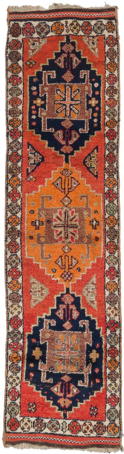 Vintage Tribal Runner Rug - 3' 4" x 11' 11" (40" x 143")
