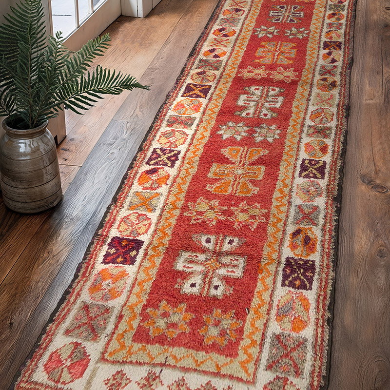 Vintage Anadolu Yolluk - 98 cm x 360 cm - K0063516