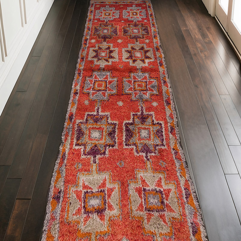 Alfombra Vintage de pasillo - 107 cm x 340 cm - K0063517