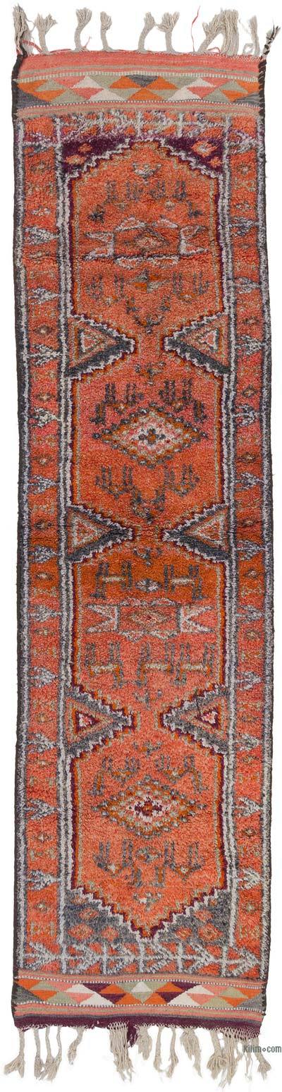 Vintage Tribal Runner Rug - 3' 1" x 11' 11" (37" x 143")
