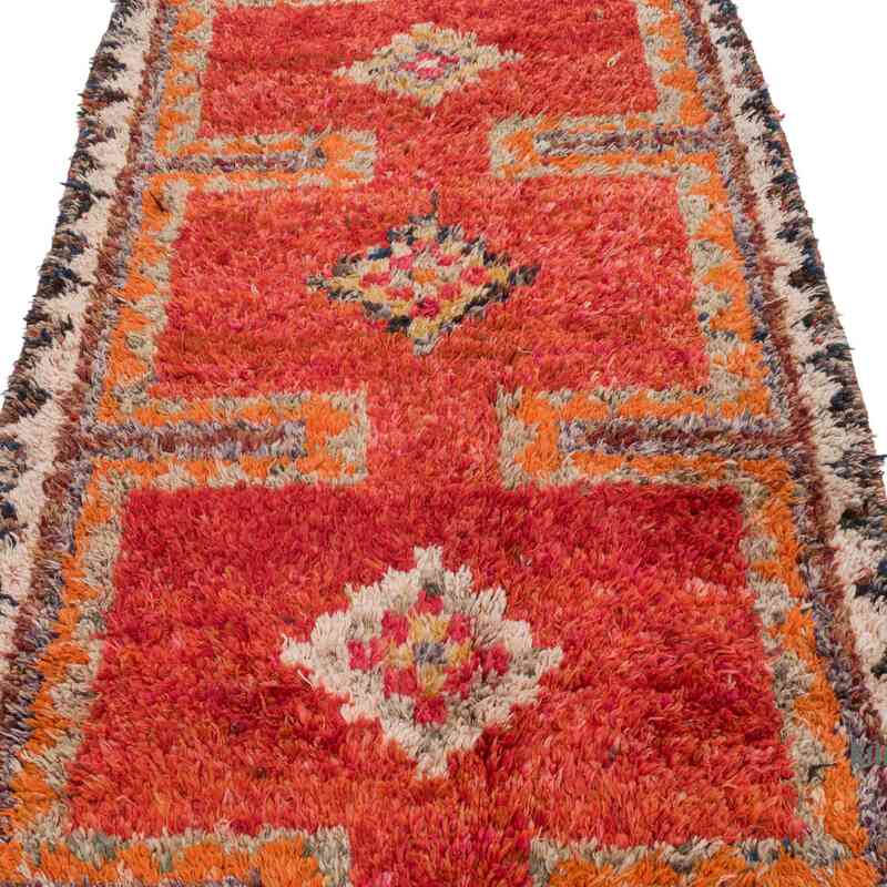 Vintage Tribal Runner Rug - 3' 3" x 9' 3" (39" x 111") - K0063542