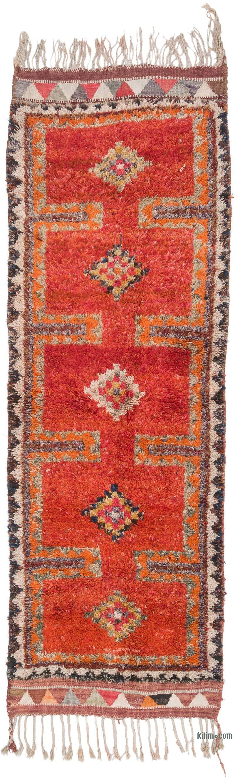 Vintage Tribal Runner Rug - 3' 3" x 9' 3" (39" x 111") - K0063542