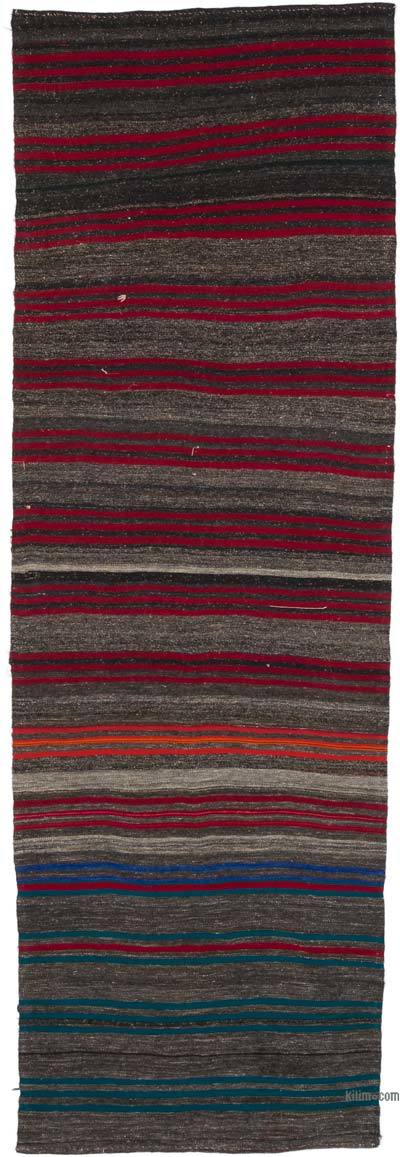 Vintage Turkish Kilim Runner - 3' 9" x 11' 4" (45" x 136")