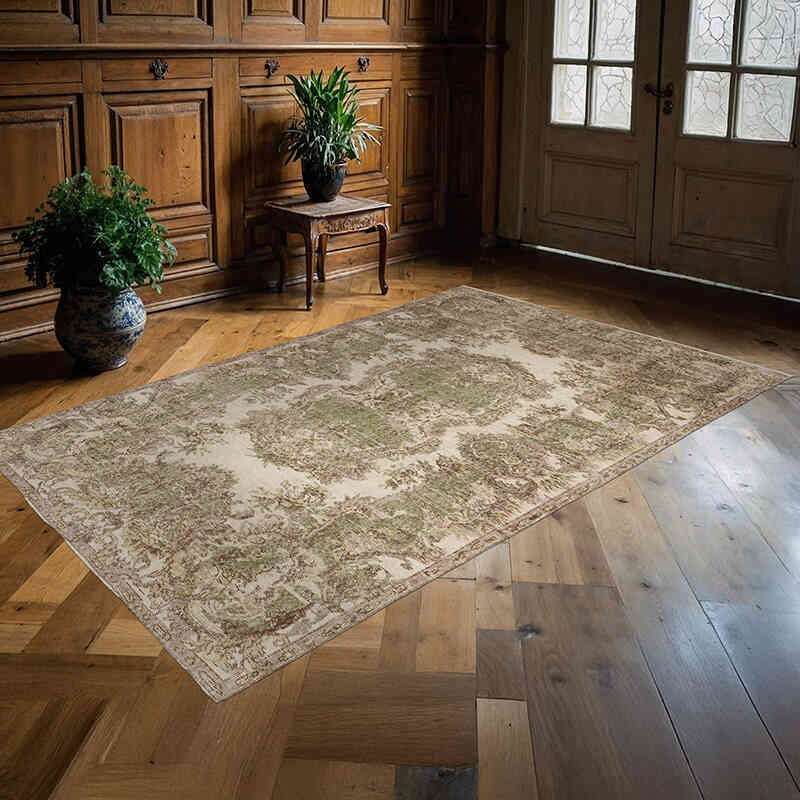 Vintage Turkish Hand-Knotted Rug - 5' 2" x 7' 11" (62" x 95") - K0063553