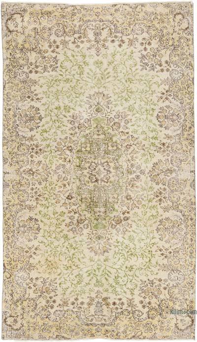 Vintage Turkish Hand-Knotted Rug - 4' 11" x 8' 6" (59" x 102")