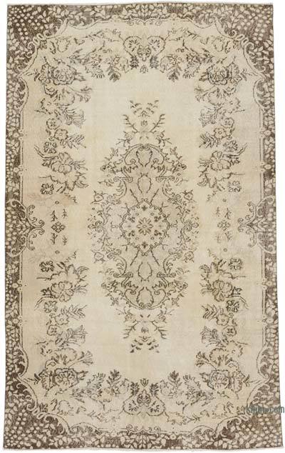 Vintage Turkish Hand-Knotted Rug - 5' 6" x 8' 10" (66" x 106")