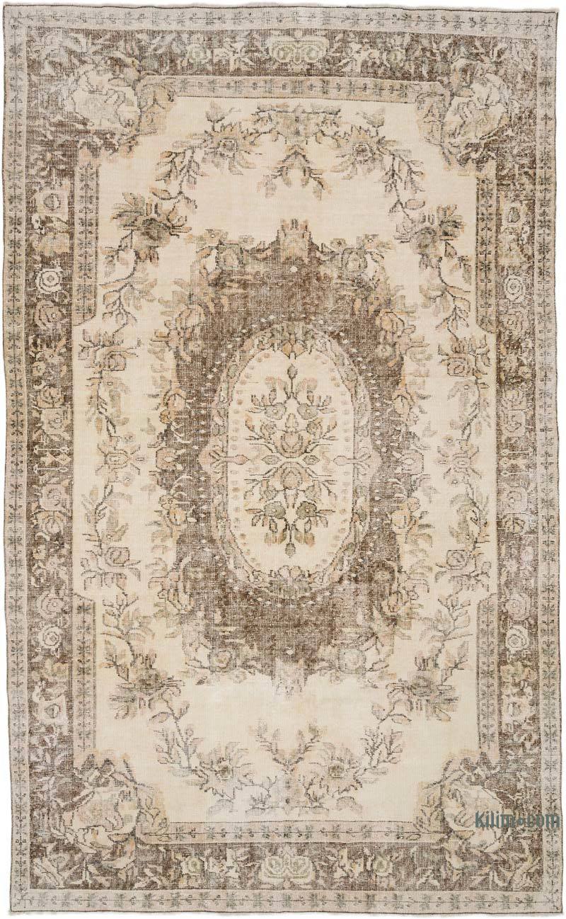 Alfombra Vintage Turca Anudada a Mano - 184 cm x 301 cm - K0063572