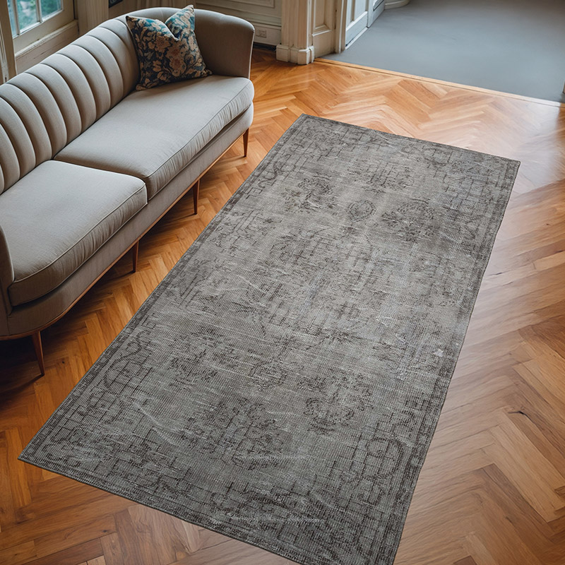 Alfombra Turca Vintage Sobre-teñida - 145 cm x 272 cm - K0063575