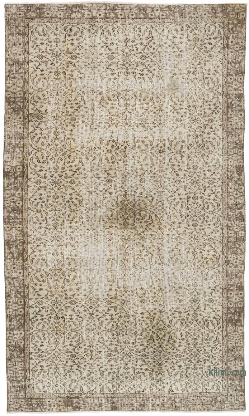 Vintage Turkish Hand-Knotted Rug - 5' 2" x 8' 9" (62" x 105") - K0063578
