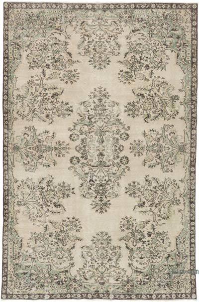 Vintage Turkish Hand-Knotted Rug - 5' 5" x 8' 4" (65" x 100")