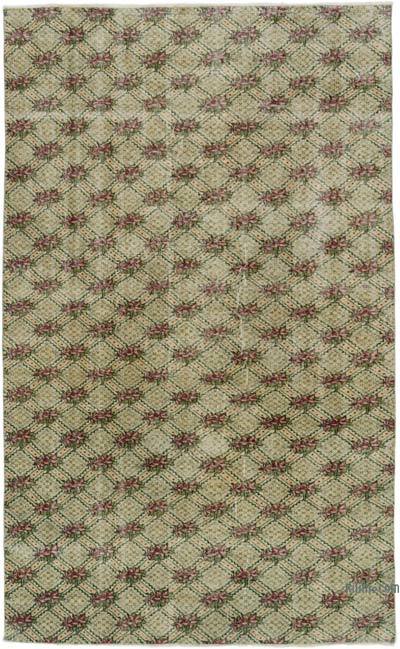 Vintage Turkish Hand-Knotted Rug - 5' 4" x 8' 8" (64" x 104")