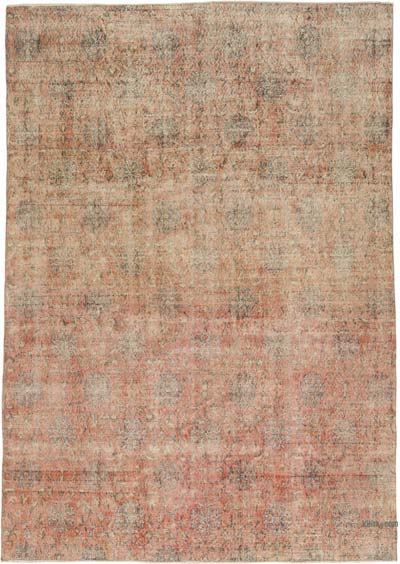 Vintage Turkish Hand-Knotted Rug - 6' 9" x 9' 6" (81" x 114")