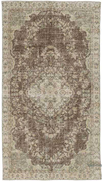 Vintage Turkish Hand-Knotted Rug - 4' 8" x 8' 4" (56" x 100")
