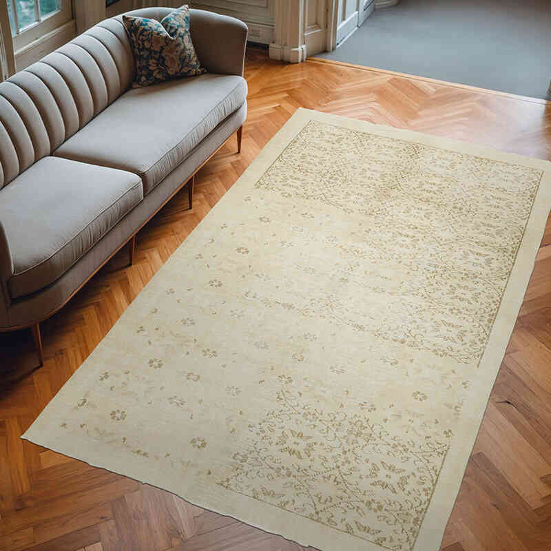 Alfombra Vintage Turca Anudada a Mano - 180 cm x 288 cm - K0063641