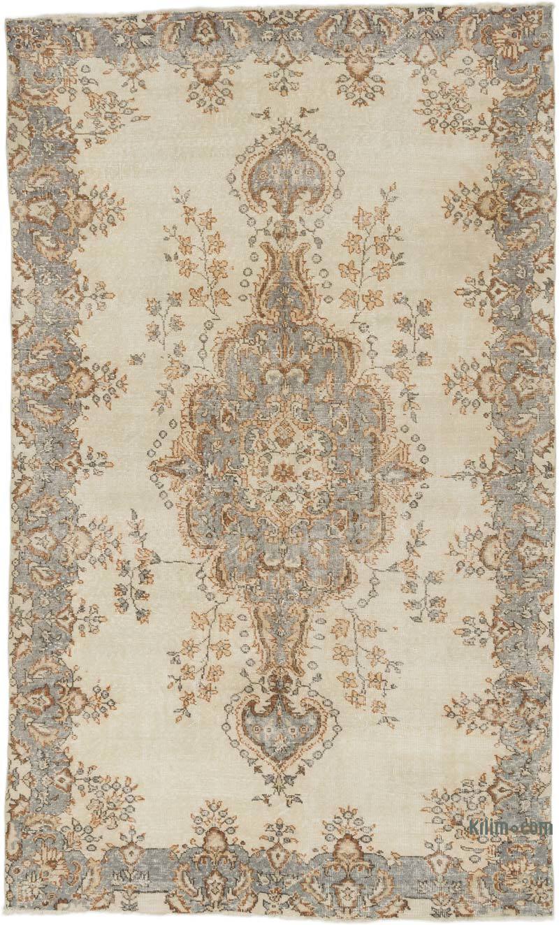 Vintage Turkish Hand-Knotted Rug - 5' 7" x 9' 1" (67" x 109") - K0063644