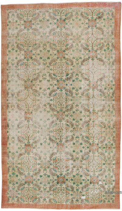 Vintage Turkish Hand-Knotted Rug - 5' 4" x 9' 2" (64" x 110")