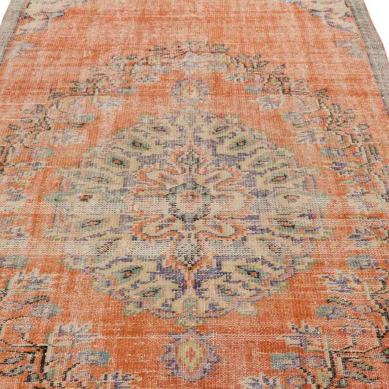 Alfombra Vintage Turca Anudada a Mano - 148 cm x 280 cm - K0063655